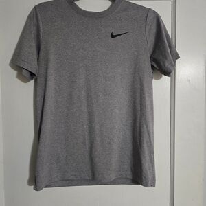 Nike Women's - Dri Fit - Heather Gray Short Sleeve Tee
